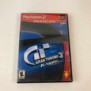 PS2 Gran Turismo 3 A-Spec – Sony Playstation 2 Greatest Hits With Manual